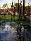 The Old Church by the River by Fritz Thaulow